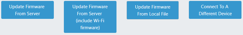 Снимок экрана веб-приложения BLE Firmware Updater.