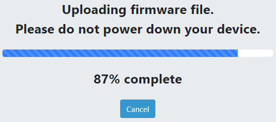 Снимок экрана веб-приложения BLE Firmware Updater.
