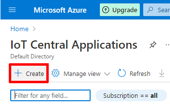 Снимок экрана сайта Microsoft Azure.