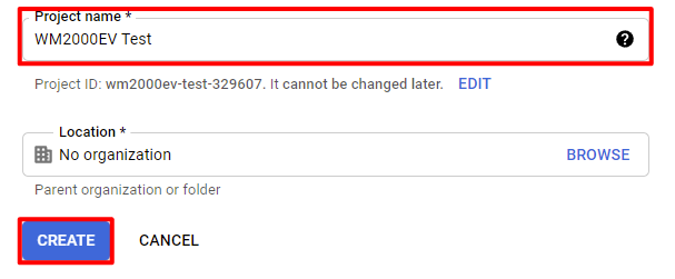 Снимок экрана сайта Google Cloud Platform.