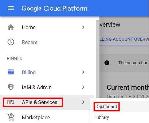 Снимок экрана сайта Google Cloud Platform.