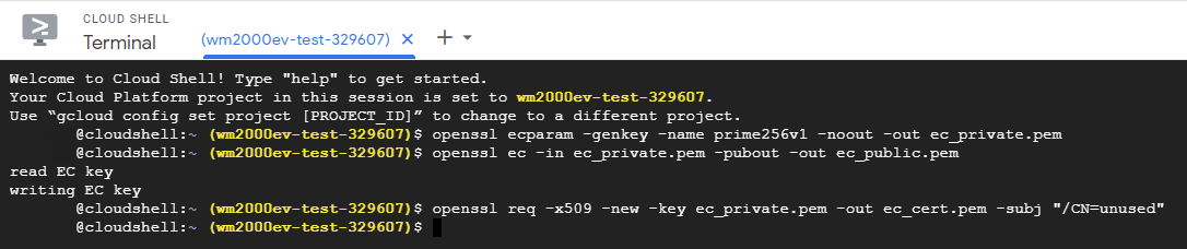 Снимок экрана сайта Google Cloud Platform.